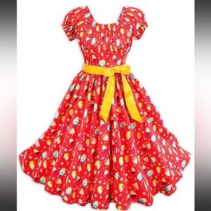 Hard to find Disney Parks Pineapple Swirl Dress M!!!!